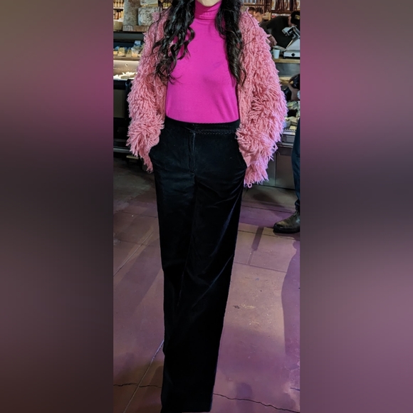 And Other Stories Pink Shaggy Wool-blend Knit Cardigan - Picture 3 of 16